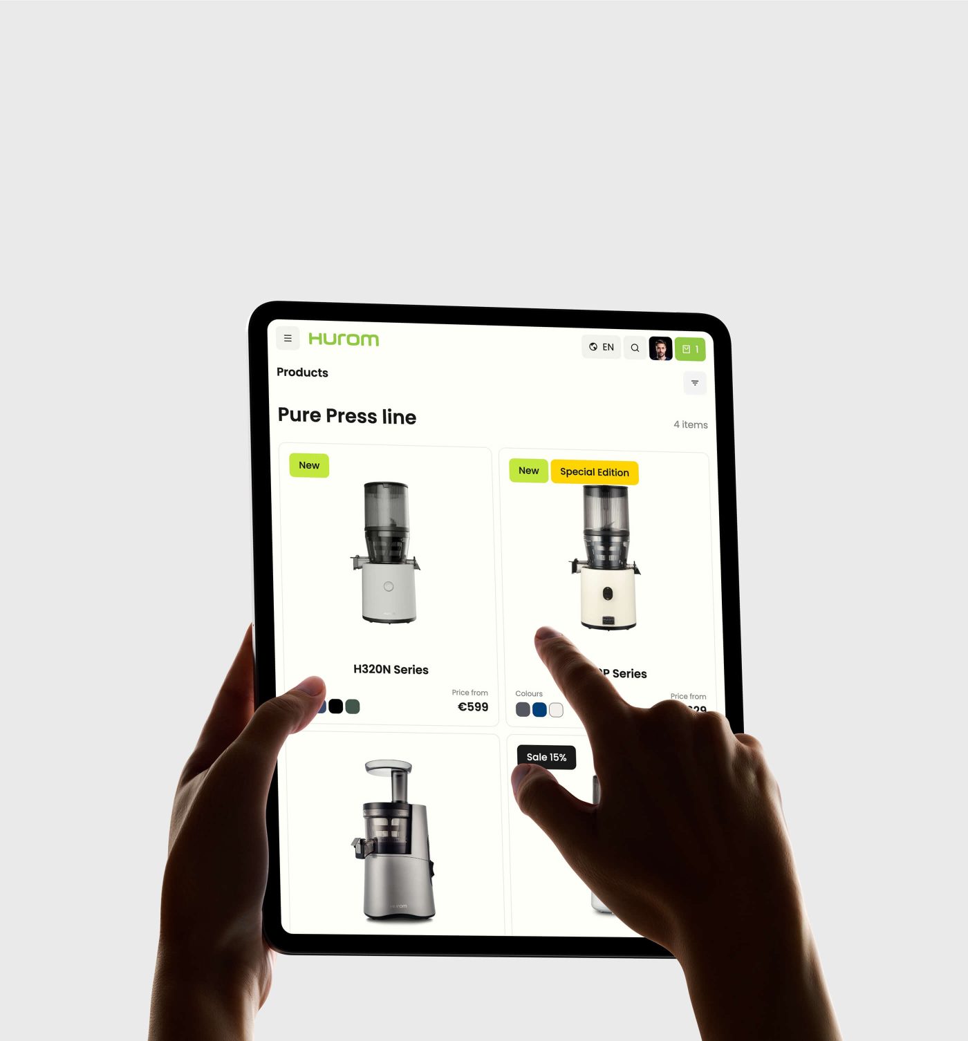 Web Design Agency Prague Ecommerce Website Hurom Juice Maker 2025 1